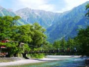 河童橋と穂高連峰