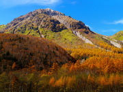 紅葉の焼岳