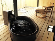客室露天風呂の一例