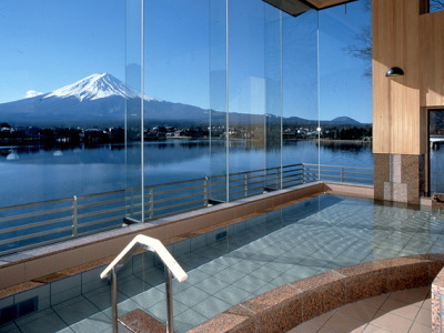富士山の見える大浴場